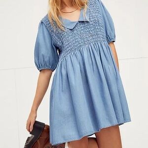 Free People Paige Denim Mini Dress
